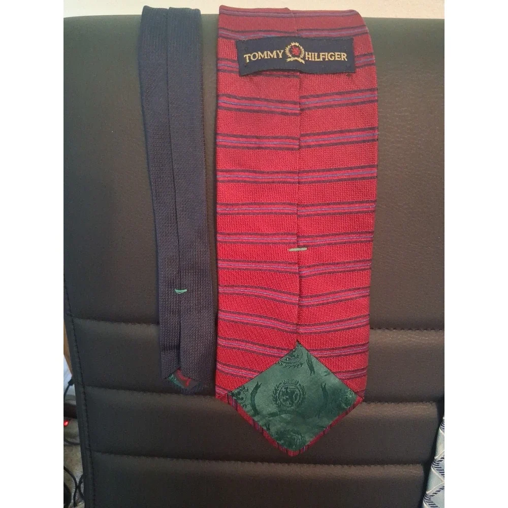 Lot of 3 Tommy Hilfiger Neckties 2 are Silk Nice Assortment